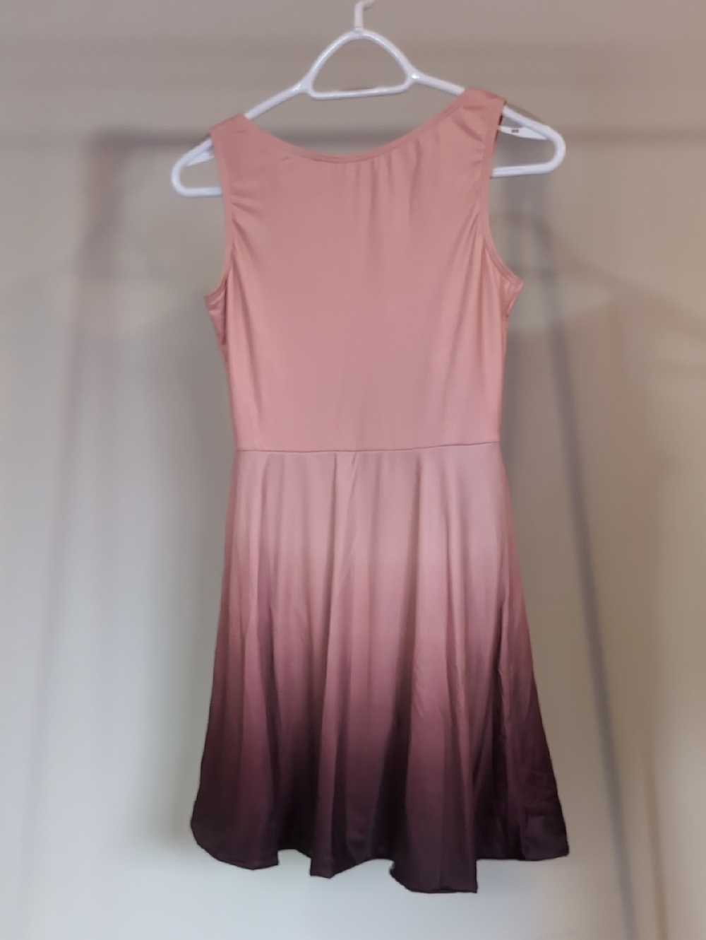 Girls' Pink Ombre Dance Dress - Sleeveless Fit-and-Flare